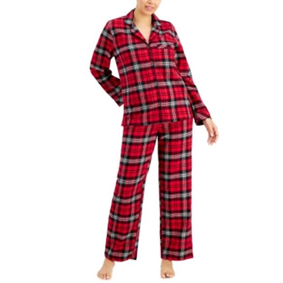 Charter Club Women's Printed Cotton Flannel Packaged Pajama Set XL NWT - Picture 1 of 2